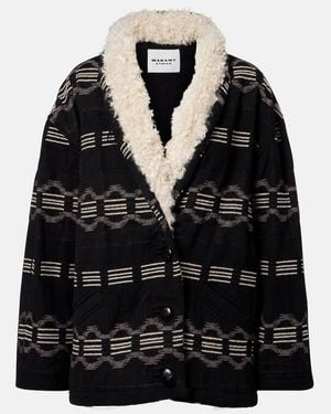 Isabel Marant Qayla Cotton-Blend Jacquard Jacket - Black