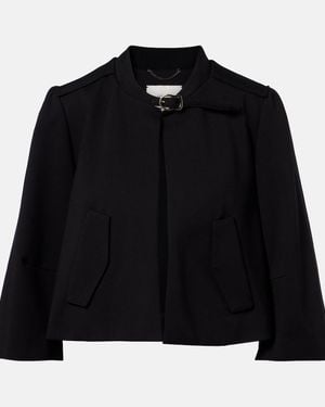 Dorothee Schumacher Emotional Essence Jersey Cropped Jacket - Black