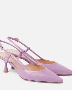 Gianvito Rossi Ascent Slingback Court Shoes 55Mm - Pink