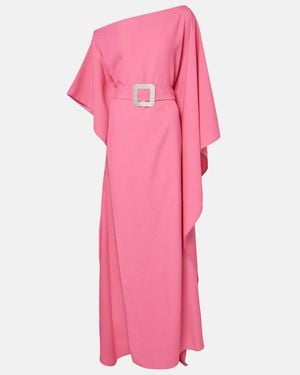 ‎Taller Marmo Taylor Belted Crepe Cady Kaftan - Pink