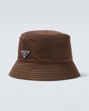 Prada Hut Aus Re-Nylon - Braun