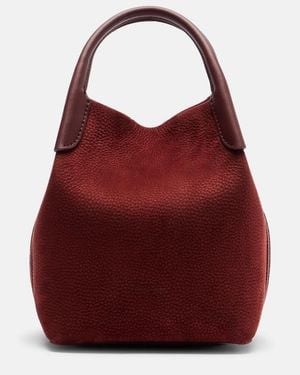Loro Piana Bale Small Leather Top-Handle Bag - Red