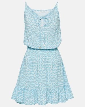 Heidi Klein Zanzibar Printed Minidress - Blue
