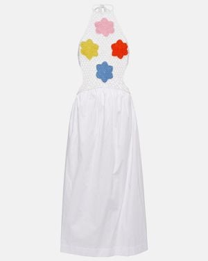 STAUD Kaylee Halterneck Maxi Dress - White