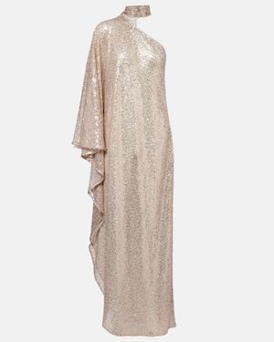 ‎Taller Marmo Ubud Disco Sequined Lace Gown - Natural