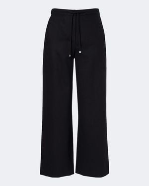 Max Mara Wool Wide-Leg Pants - Black