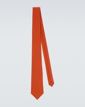 Saint Laurent Krawatte Aus Seide - Orange