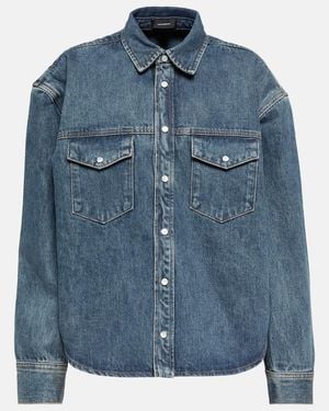 Wardrobe NYC Oversized Denim Jacket - Blue