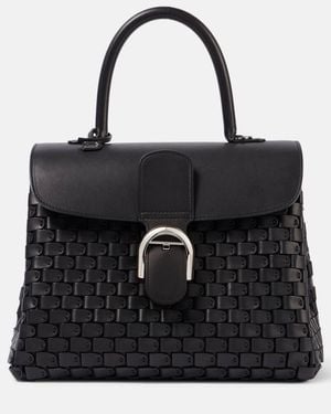 Delvaux Bolso Brillant Arsenal Medium de piel - Negro