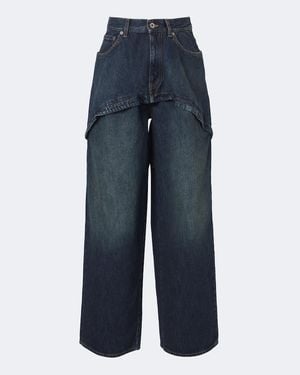 Loewe Paula's Ibiza Barrel-Leg Jeans - Blue