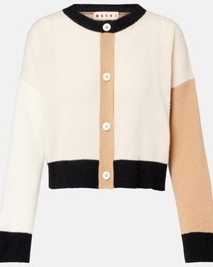 Marni Cardigan Aus Kaschmir - Weiß