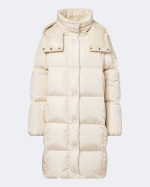 Moncler Abrigo De Plumas Litte Con Capucha - Neutro