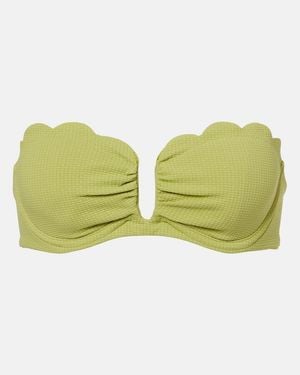 Marysia Swim Lisbon Scalloped Bikini Top - Green