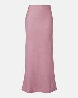 Faithfull the Brand Elise Linen Maxi Skirt - Pink