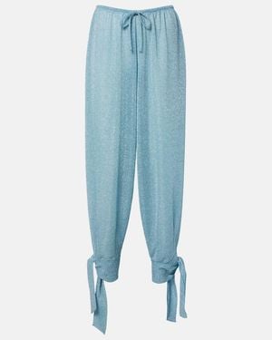 Oséree Lumiere Balloon Trousers - Blue