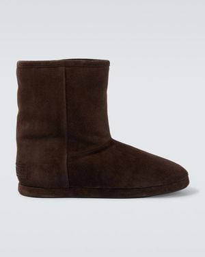 Balenciaga Ankle Boots Alaska Soft Aus Veloursleder - Braun