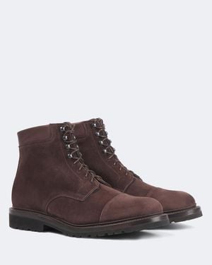 George Cleverley Taron Ii Suede Lace-Up Boots - Brown