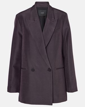 JOSEPH Joly Evening Wool And Silk Blazer - Blue