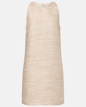 Dorothee Schumacher Shiny Coolness Lame Tweed Shift Dress - Natural