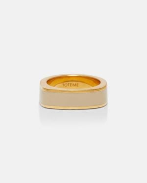 TOTEME Signature 18Kt-Plated Ring - Metallic