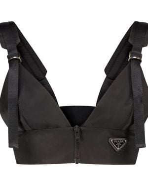 Prada BH aus Re-Nylon - Schwarz