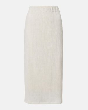 Vince Knitted Pencil Skirt - White