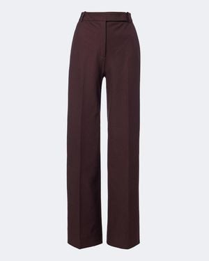 JOSEPH Yukio Gabardine Wide-Leg Pants - Purple
