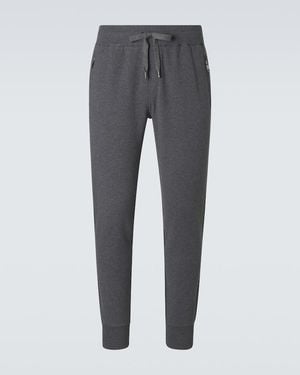 Dolce & Gabbana Jogginghose Aus Baumwoll-Jersey - Grau