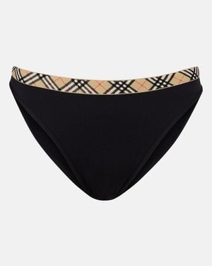 Burberry Bikini-Hoeschen Check - Schwarz
