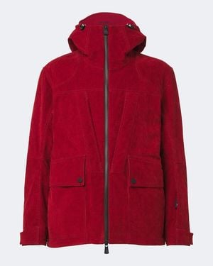 Moncler Skijacke Airolo Aus Baumwoll-Cord - Rot