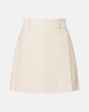 Rebecca Vallance Winnie Tweed Skort - Natural