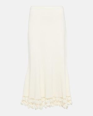 Ulla Johnson Ayla Ribbed-Knit Maxi Skirt - Natural