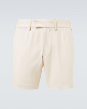 Tom Ford Cotton Drill Shorts - Natural