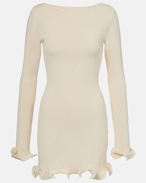 SAME Minikleid Aus Strick - Natur