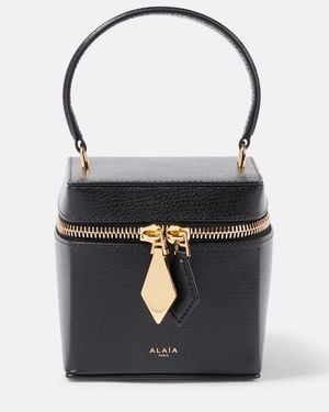 Alaïa Schultertasche Cube Aus Leder - Schwarz