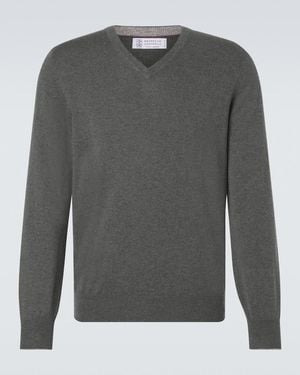 Brunello Cucinelli Pullover Aus Kaschmir - Grau