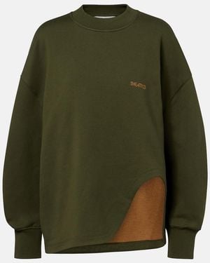 The Attico Oversized Cotton Jersey Sweatshirt - Green