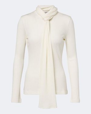 TOTEME Top A Col Lavalliere - Blanc