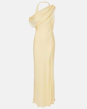 SIR. Strobe Off-Shoulder Maxi Dress - Metallic