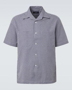 dunhill Gingham Cotton Shirt - Blue