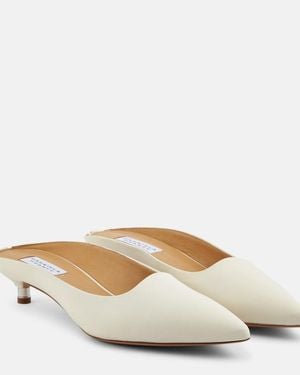 Gabriela Hearst Jean Leather Mules - White