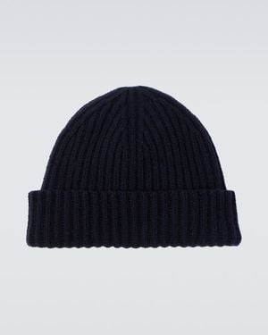 Umit Benan Murray Ribbed-Knit Cashmere Beanie - Blue