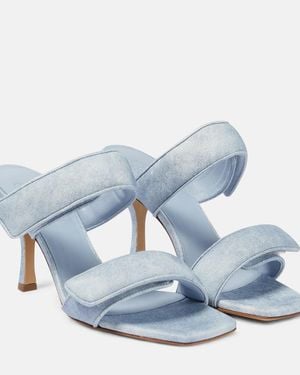 Gia Borghini Perni 03 Uni Denim Sandals - Blue