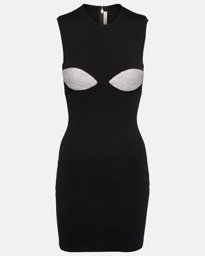 Christopher Kane Crystal-Embellished Bodycon Minidress - Black