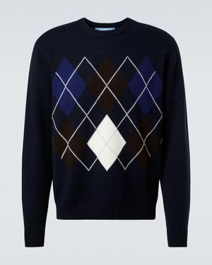 arch4 Pullover Aus Kaschmir - Blau