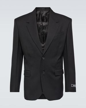 Versace Wool Blazer - Black