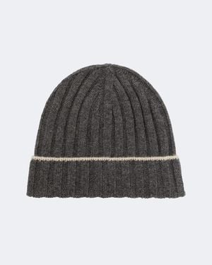 Brunello Cucinelli Cashmere Beanie - Gray