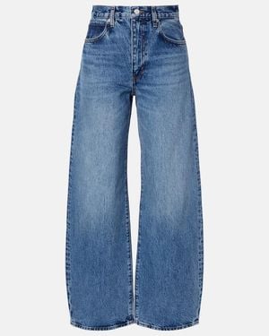 FRAME Bow Barrel-Leg Jeans - Blue