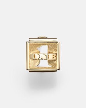 Marie Lichtenberg Pendiente Individual Buck De Oro De 18 Ct - Metálico