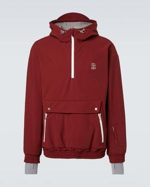 Brunello Cucinelli Sweatshirt Jacket - Red